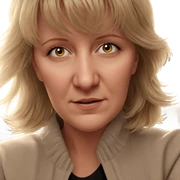 realistic portrait of girl sticker