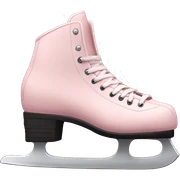 pale pink ice skates  sticker