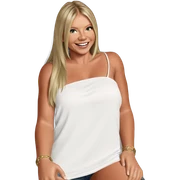 smiling girl with blonde hair sticker