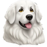 Great Pyrenees laying sticker