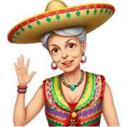 Fiestero with Sombrero sticker