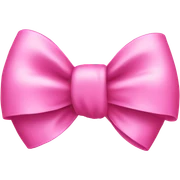 pink bow sticker