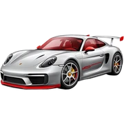 porsche sports car sticker