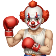 Clown boxing me sticker