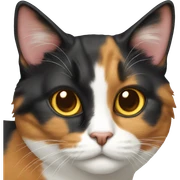 Calico cat sticker