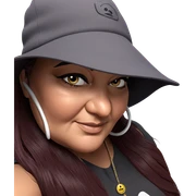 girl in baseball cap portrait sticker