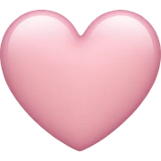 light pink heart sticker