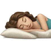 sleeping beauty brunette white girl with a silk pillow sticker