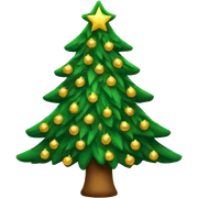 Christmas tree sticker