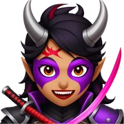 Demon-Horned Warrior sticker