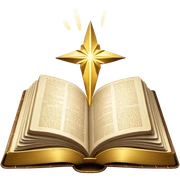 The Holy Bible Book Flipped Open With Glorious Divine Gold Shine beaming out of it  sticker