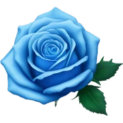 Blue rose sticker