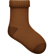 Brown socks  sticker