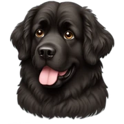 Newfoundland dog sticker