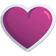 Heart sticker
