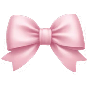 Light pink bow sticker