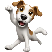 Dancing dog sticker