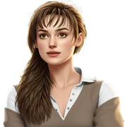 realistic portrait of girl sticker