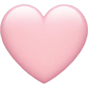 light pink heart sticker