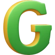 Letter G sticker