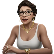 sophisticated girl with jewelry sticker