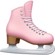 pastel pink ice skates sticker