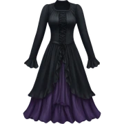 gothic flowy witch dress sticker