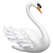 White swan ballerina sticker