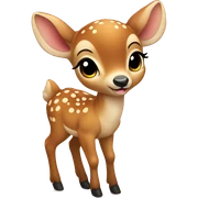 Baby deer sticker