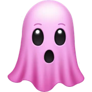 Pink ghost  sticker