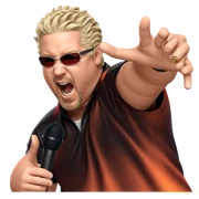 cool guy with microphone meme sticker