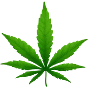 weed leaf sticker