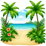 Tropical scenery  sticker