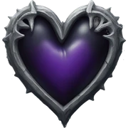 Gothic heart sticker