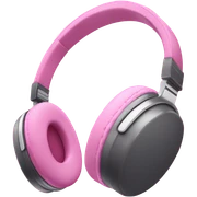 Pink headphone sticker