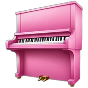 pink piano sticker