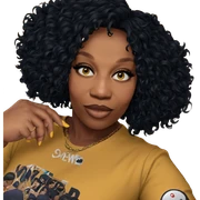 confident girl in yellow shirt sticker
