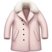 Pale pink winter coat sticker