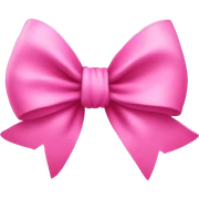 Pink bow sticker