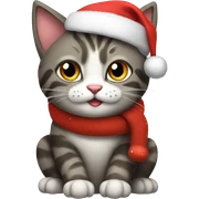 Christmas Cat sticker