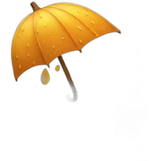 Rain autumn sticker