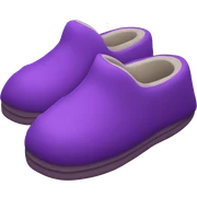 Purple slippers sticker