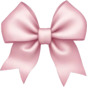 Light pink bow sticker