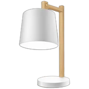 white-wood-desk lamp sticker