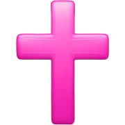 Pink cross sticker