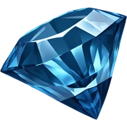 Blue diamond sticker