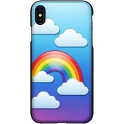 Realistic iPhone 16,  rainbow color case sticker