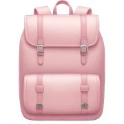 light pink backpack  sticker