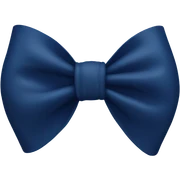 A bow in the colour navy blue sticker