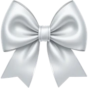 white bow sticker
